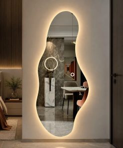 Espejo Irregular Sin Marco Cuerpo Entero Led 160x50cm