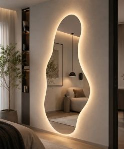 Espejo Irregular Sin Marco Cuerpo Entero Led 160x50cm