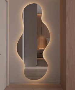 Espejo Irregular Sin Marco Cuerpo Entero Led 160x50cm