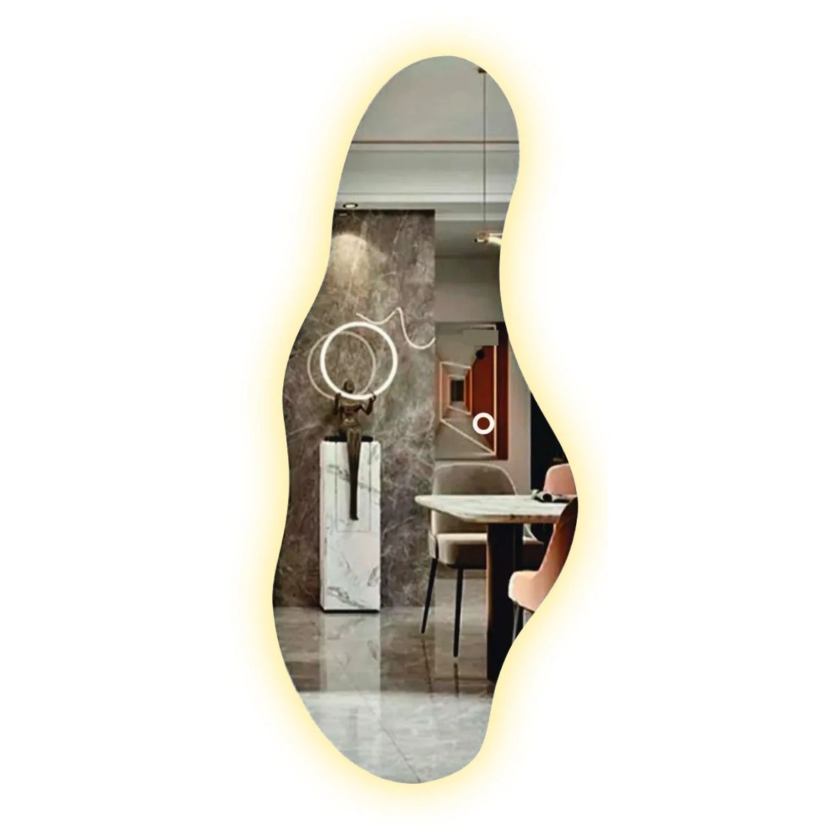 Espejo Irregular Sin Marco Cuerpo Entero Led 160x50cm Espejo Irregular Sin Marco Cuerpo Entero Led 160x50cm