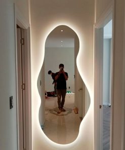 Espejo Irregular Sin Marco Cuerpo Entero Led 160x50cm
