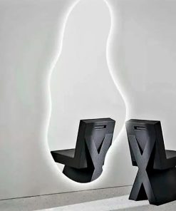 Espejo Irregular Sin Marco Cuerpo Entero Led 160x50cm