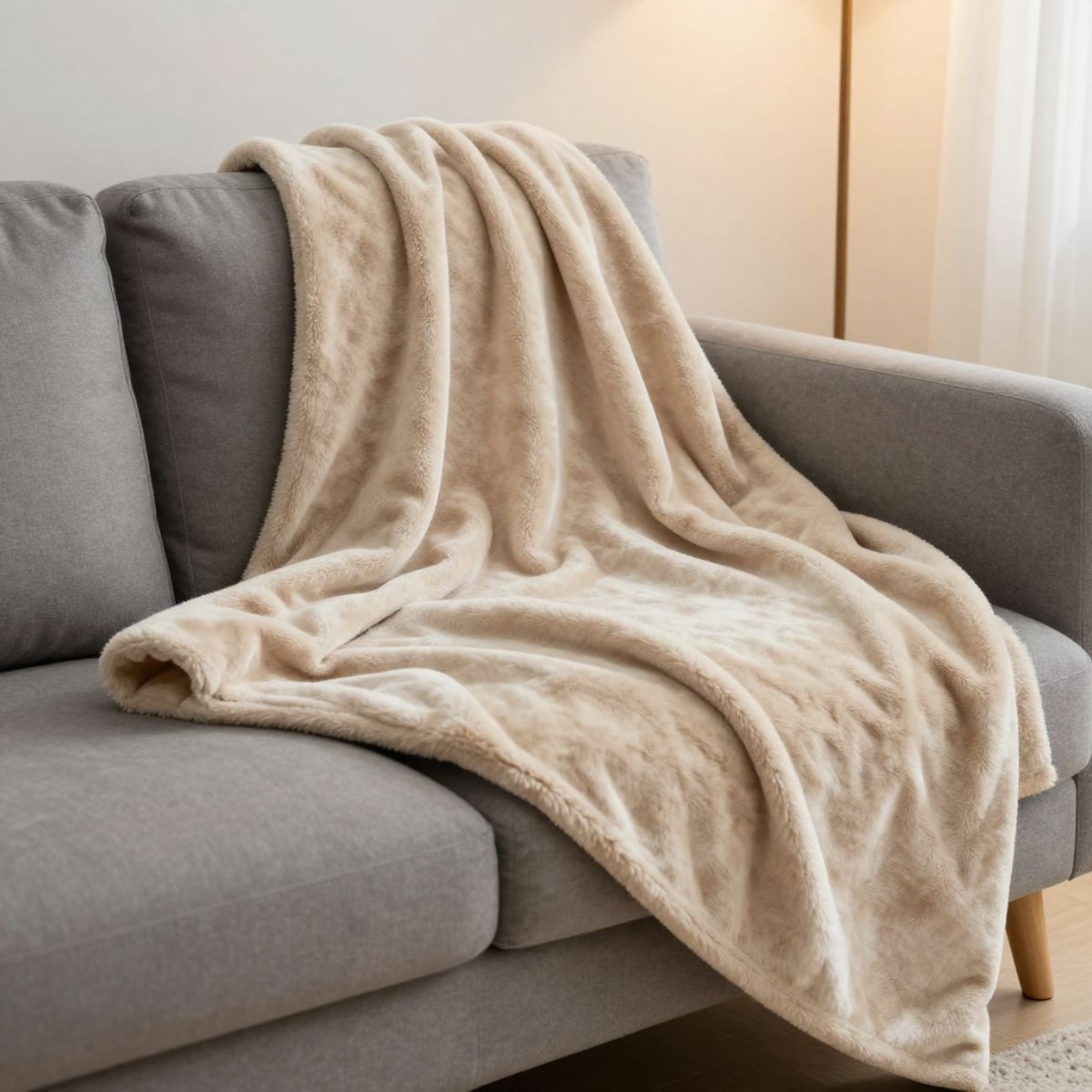 Copia - Manta Polar frazada Corderito 200x230cm Suave Y Cálida
