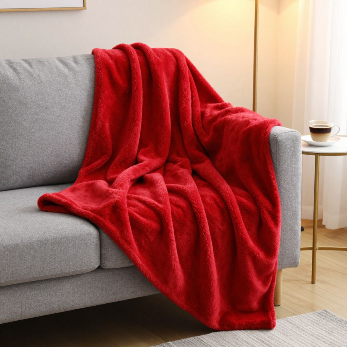 Copia - Manta Polar frazada Corderito 200x230cm Suave Y Cálida