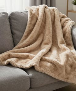 Copia - Manta Polar frazada Corderito 200x230cm Suave Y Cálida