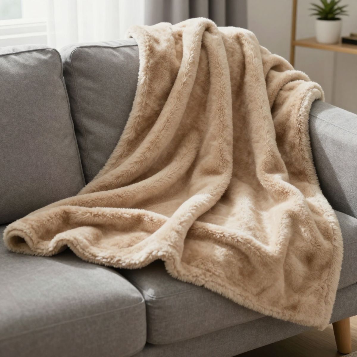 Copia - Manta Polar frazada Corderito 200x230cm Suave Y Cálida