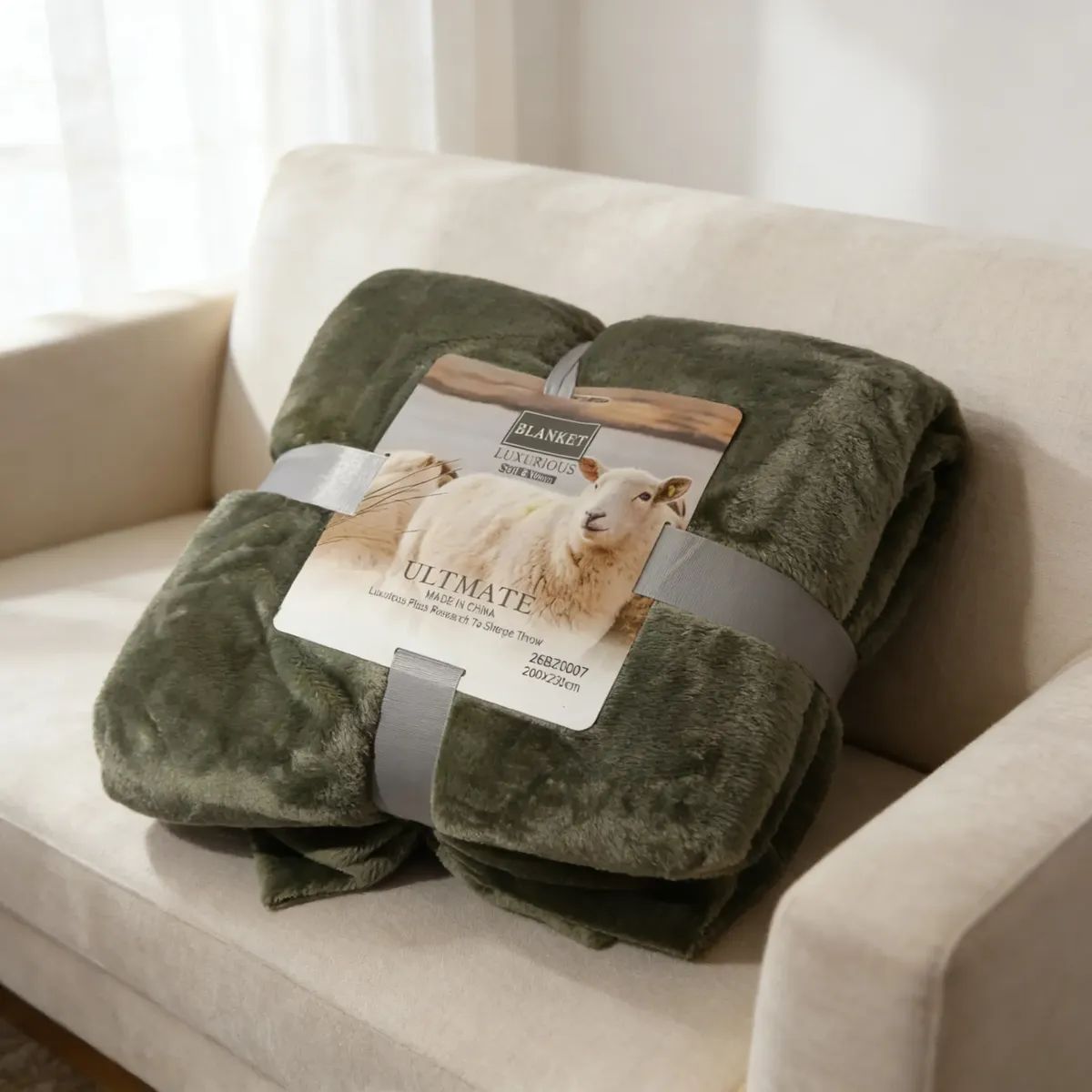 Copia - Manta Polar frazada Corderito 200x230cm Suave Y Cálida