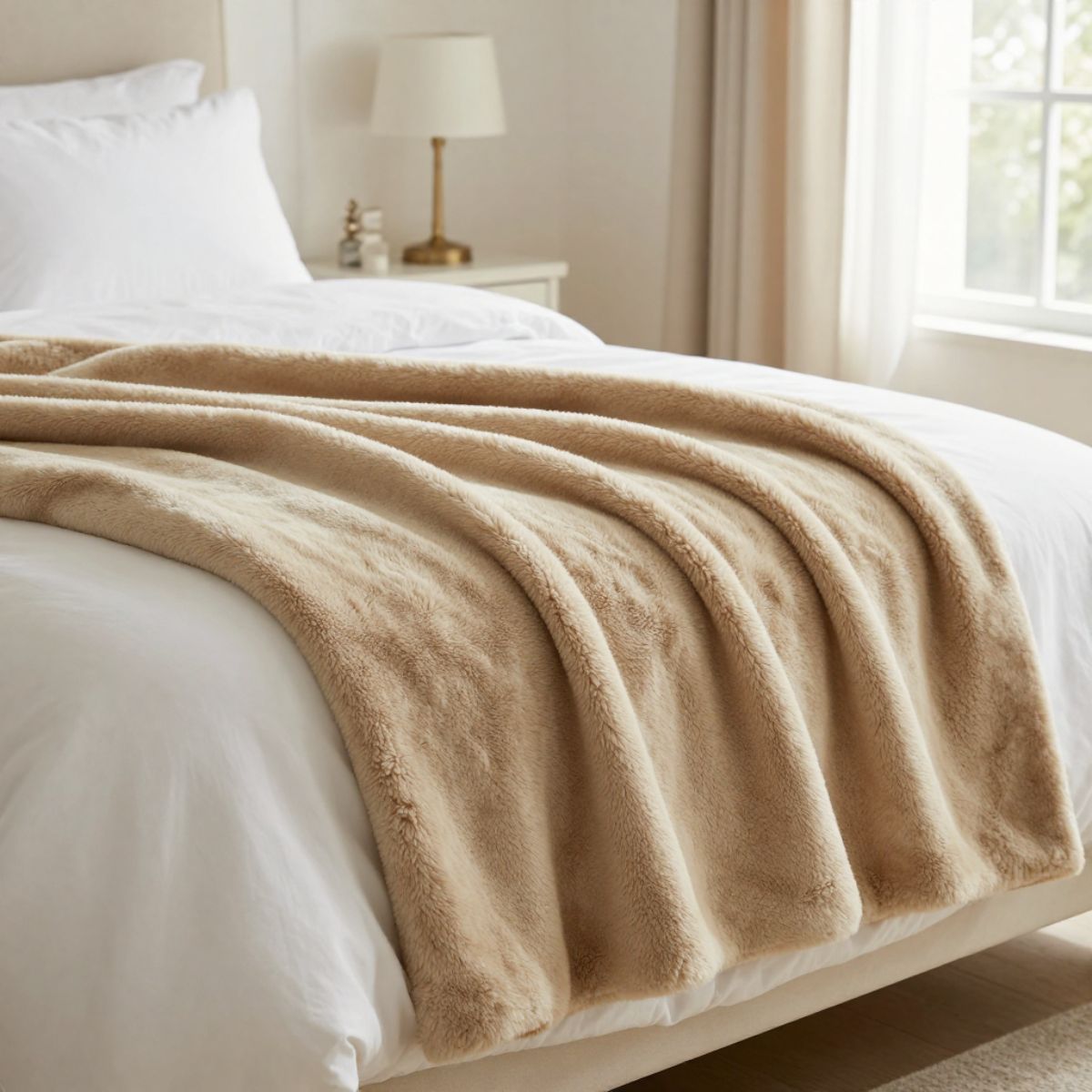 Copia - Manta Polar frazada Corderito 200x230cm Suave Y Cálida