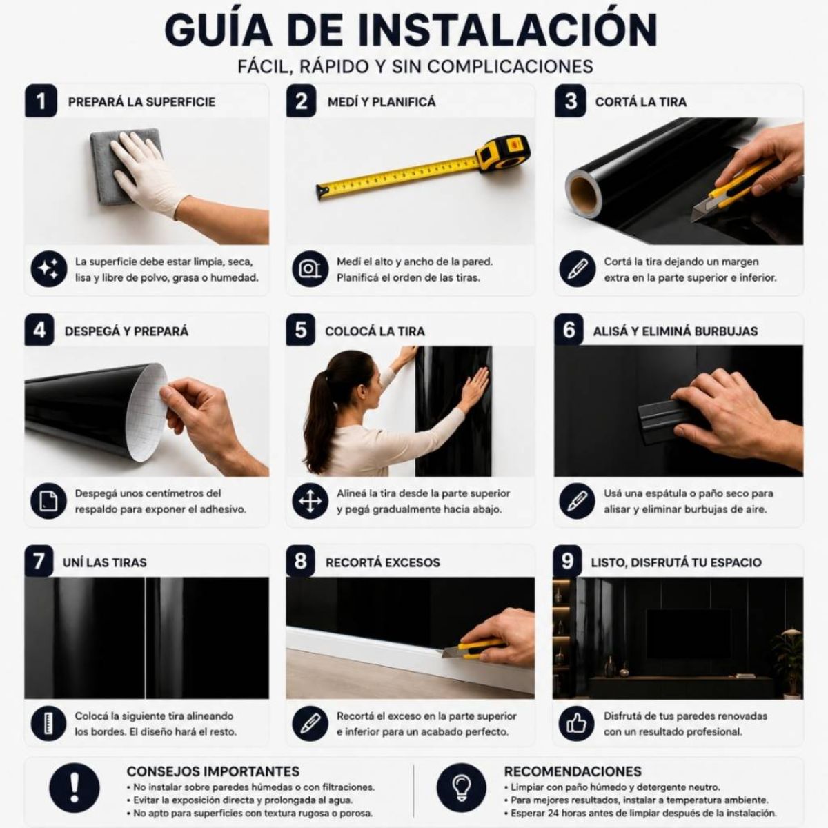 Copia - Placa Adhesiva Simil Marmol Blanco Rollo de 1.20 x 3 Metros BS-101