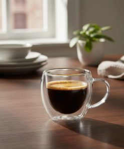 Copia - Setx6 Tazas Doble Pared De Vidrio Taza 250ml Bazar Y Cocina