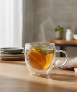 Copia - Setx6 Tazas Doble Pared De Vidrio Taza 250ml Bazar Y Cocina