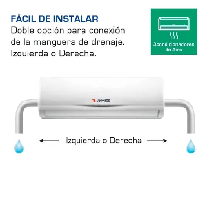 Aire acondicionado James inverter 12000 BTU Clase A Con WIFI Aire acondicionado James inverter 12000 BTU Clase A Con WIFI