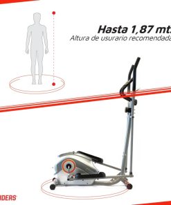 Bicicleta Elíptica Randers Arg-1931 Magnético Color Gris