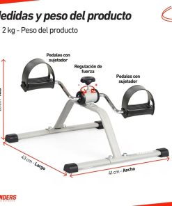 Bicicleta Fija Pedalera Rehabilitacion Randers ARG-113 Plate