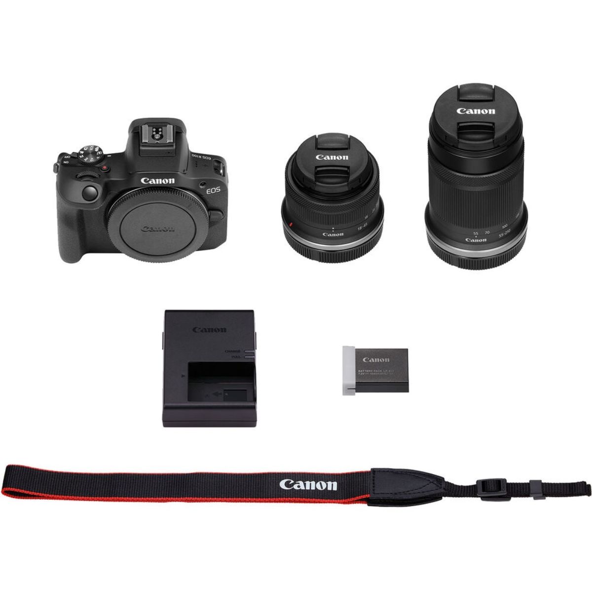 Cámara Mirrorless Canon EOS R100 con dos lentes Cámara Mirrorless Canon EOS R100 con dos lentes