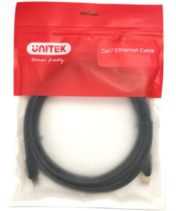 Cable Patchcord Unitek 2m Cat 7 negro