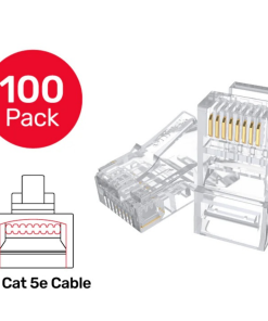 Conector RJ45 Unitek x100 unidades Cat 5e modular