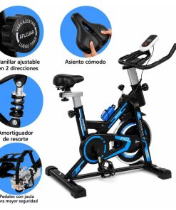 Copia - Bicicleta Spinning Profesional Ergométrica Disco 13Kg Premium