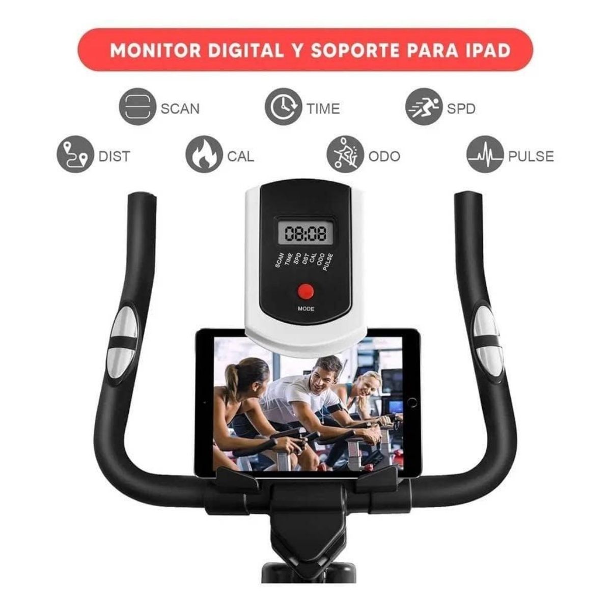 Copia - Bicicleta Spinning Profesional Ergométrica Disco 13Kg Premium Negra Copia - Bicicleta Spinning Profesional Ergométrica Disco 13Kg Premium Negra