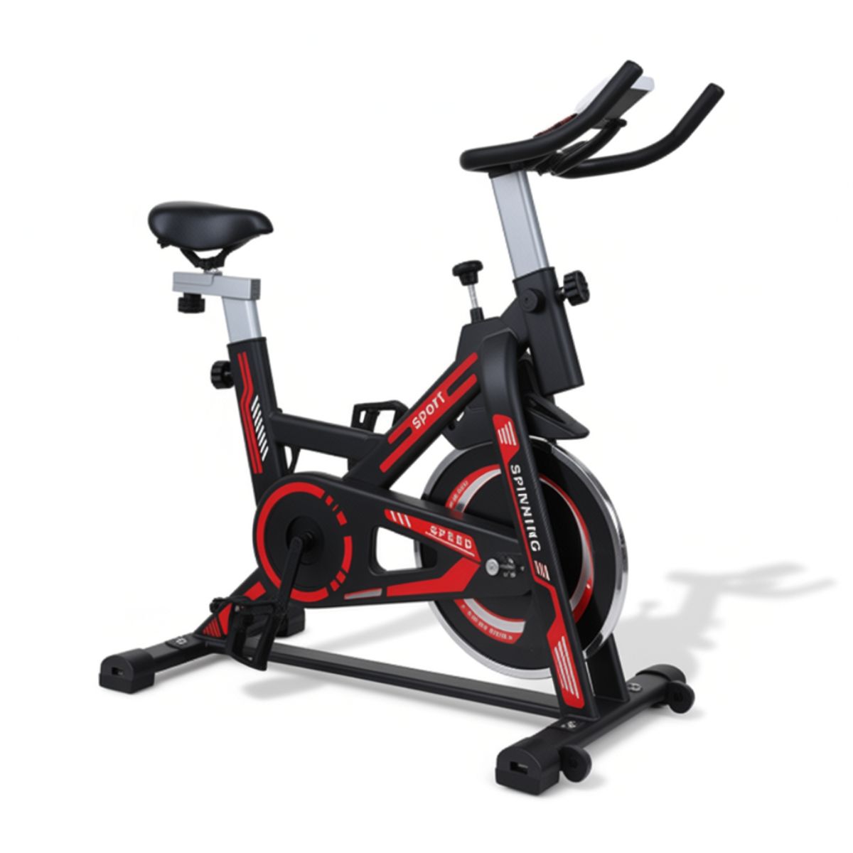Copia - Bicicleta Spinning Profesional Ergométrica Disco 13Kg Premium Negra/Roja Copia - Bicicleta Spinning Profesional Ergométrica Disco 13Kg Premium Negra/Roja
