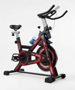 Copia - Bicicleta Spinning Profesional Ergométrica Disco 13Kg Premium Negra/Roja