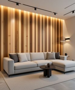 Copia - Pack X100 Wpc Simil Madera Panel Lambrin 290x16 cm Duo Negra/Marron oscuro MMC82