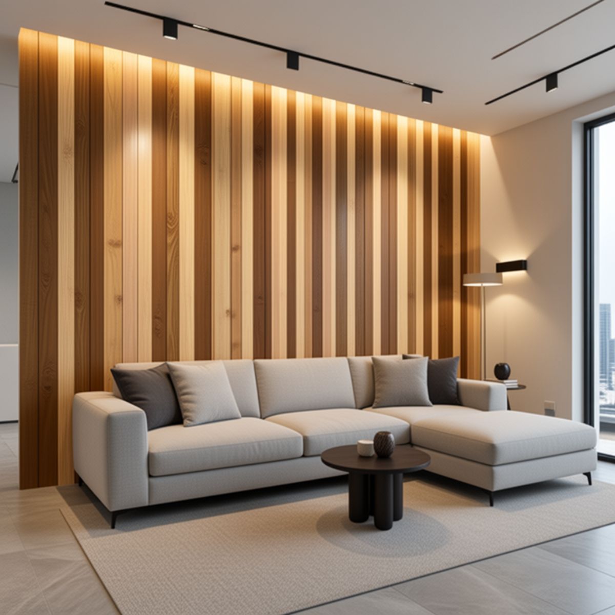 Copia - Pack X20 Wpc Simil Madera Panel Lambrin 290x16 cm Duo Negro/Marron Oscuro MMC82