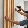 Copia - Pack X30 Wpc Simil Madera Panel Lambrin 290x16 DUO Negro/Marron oscuro MMC82