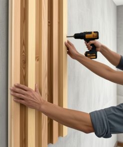 Copia - Pack X50 Wpc Simil Madera Panel Lambrin 290x16 cm Duo Marron Oscuro MMC82
