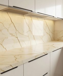 Copia - Placa Adhesiva Simil Marmol Blanco/Hojas Rollo de 1.20 x 3 Metros BS-37139-2