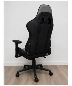 Copia - Silla Gamer Deep ergonomica con apoya pies cuero sintetico NEGRA