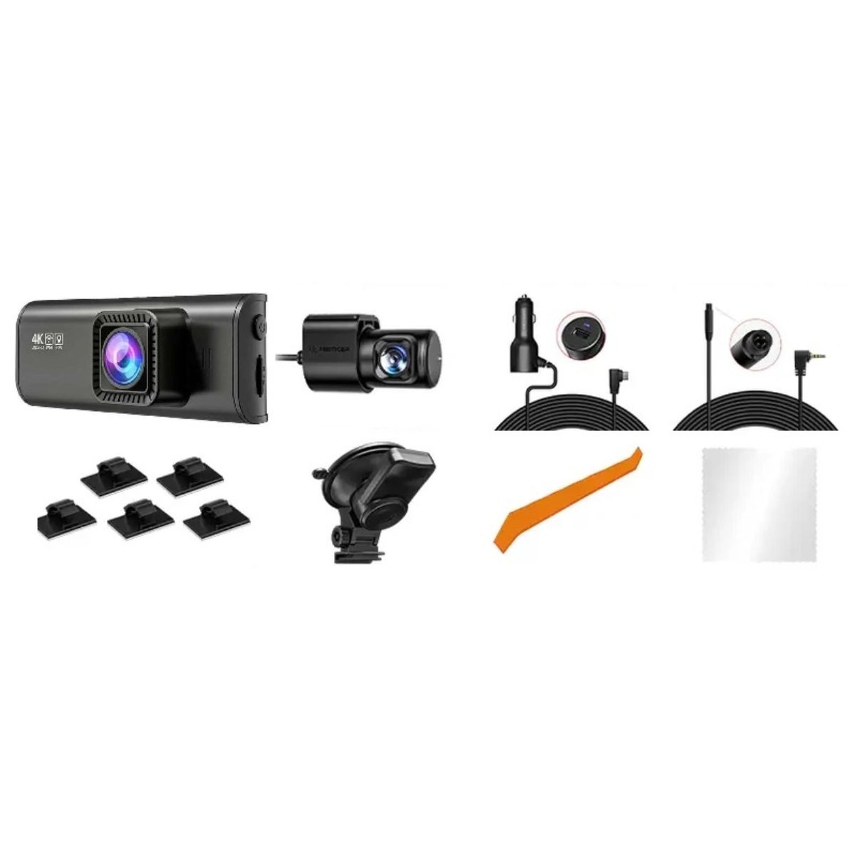 Dashcam Redtiger F17 4K Triple Canal GPS WiFi Dashcam Redtiger F17 4K Triple Canal GPS WiFi