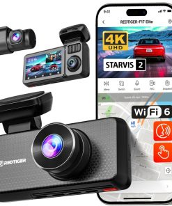 Dashcam Redtiger F17 Elite 4K Triple Wi-Fi GPS