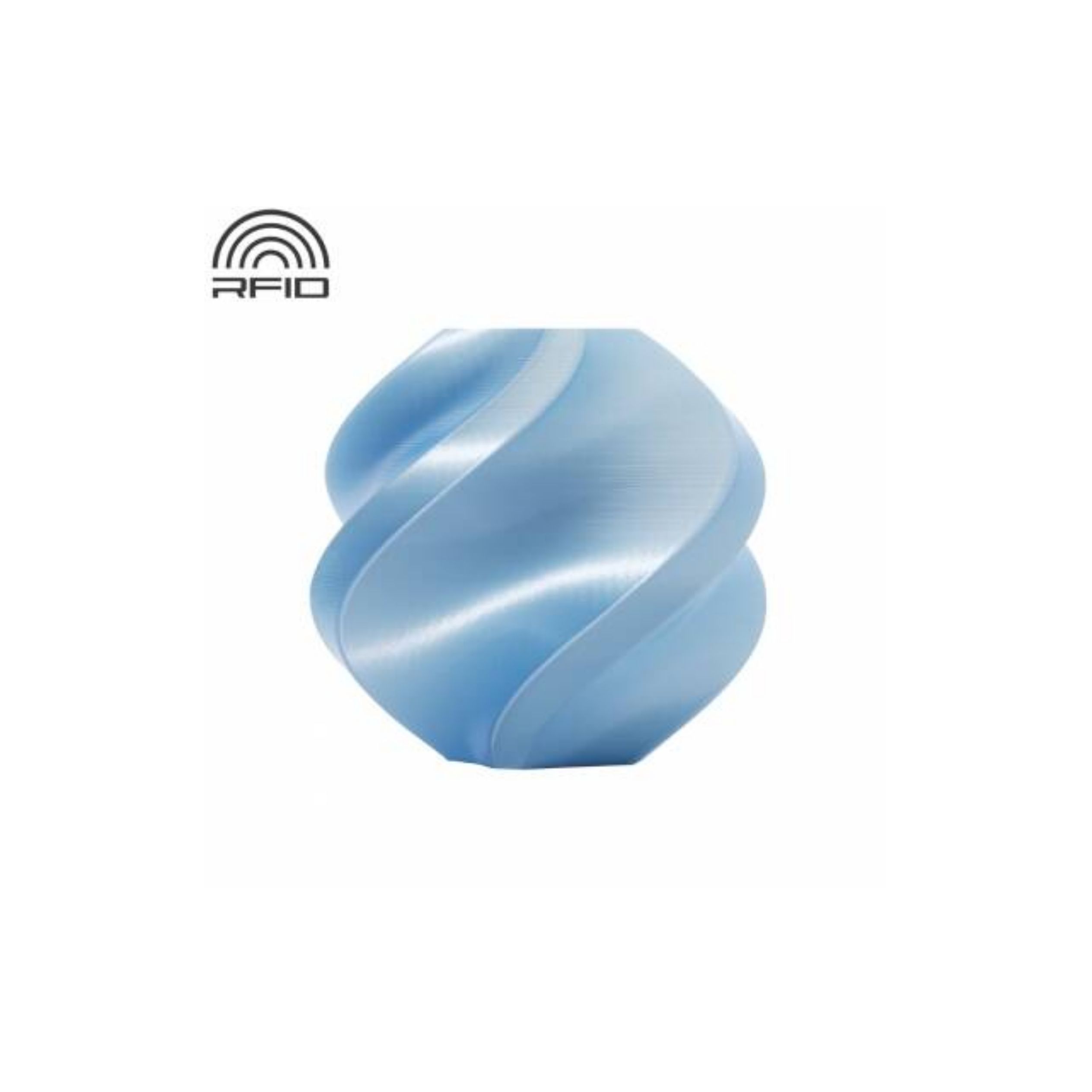 Filamento Bambu Lab PLA Silk+ celeste Carrete Bambu Lab RFID