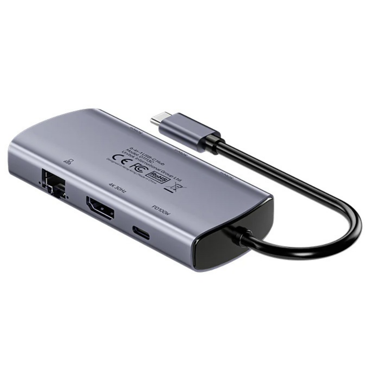 HUB USB-C Unitek 6 en 1 PD 100W HUB USB-C Unitek 6 en 1 PD 100W