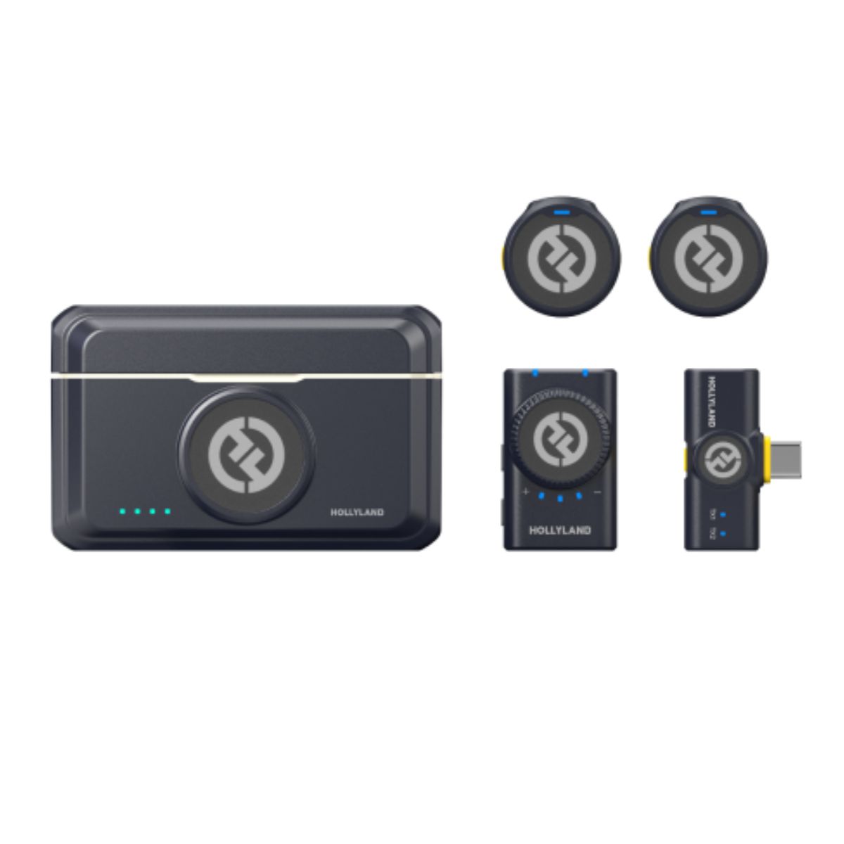 Micrófono Hollyland LARK M2 USB-C Inalámbrico Charcoal Micrófono Hollyland LARK M2 USB-C Inalámbrico Charcoal
