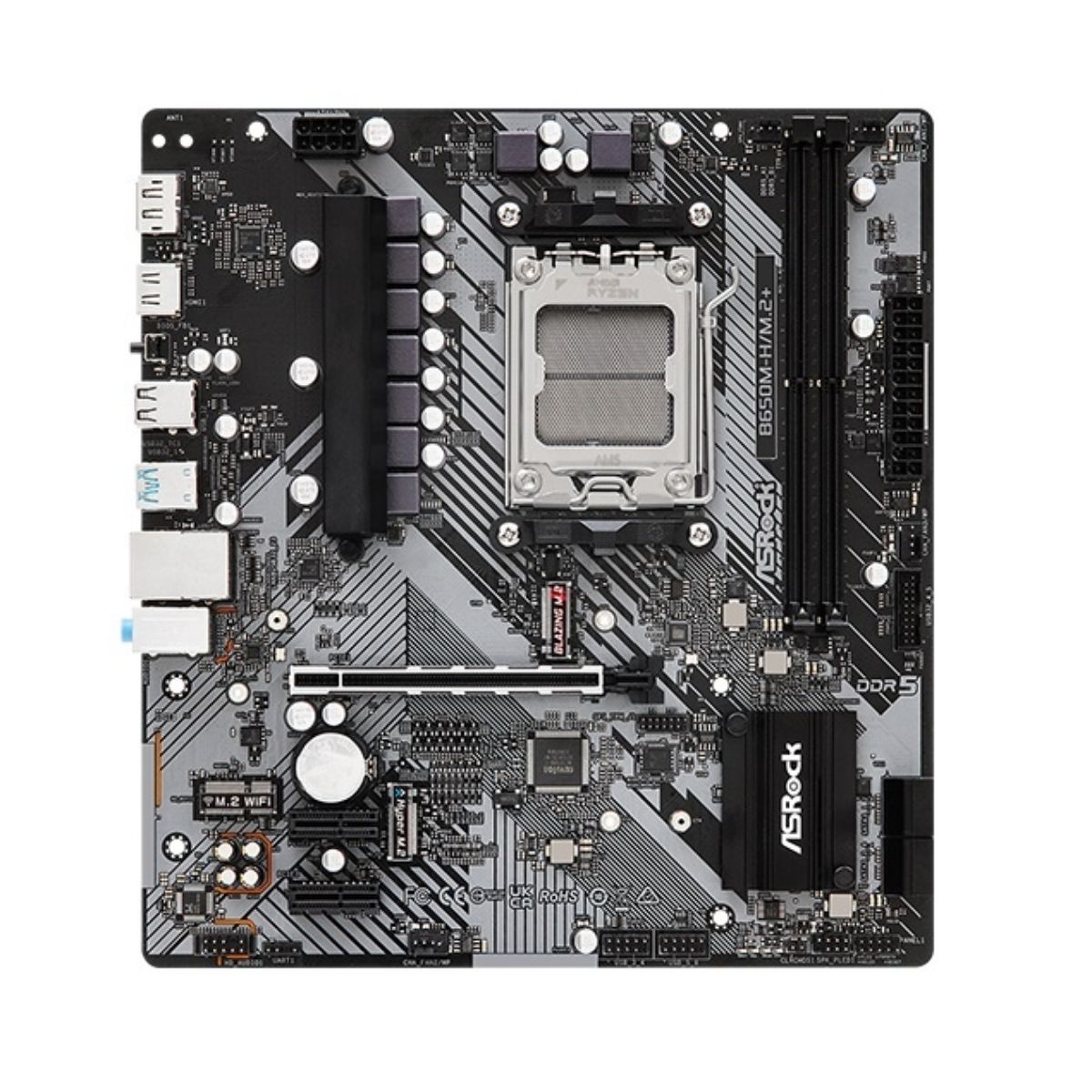 Motherboard Asrock B650M-H/M.2+ AM5 DDR5 Micro ATX Motherboard Asrock B650M-H/M.2+ AM5 DDR5 Micro ATX