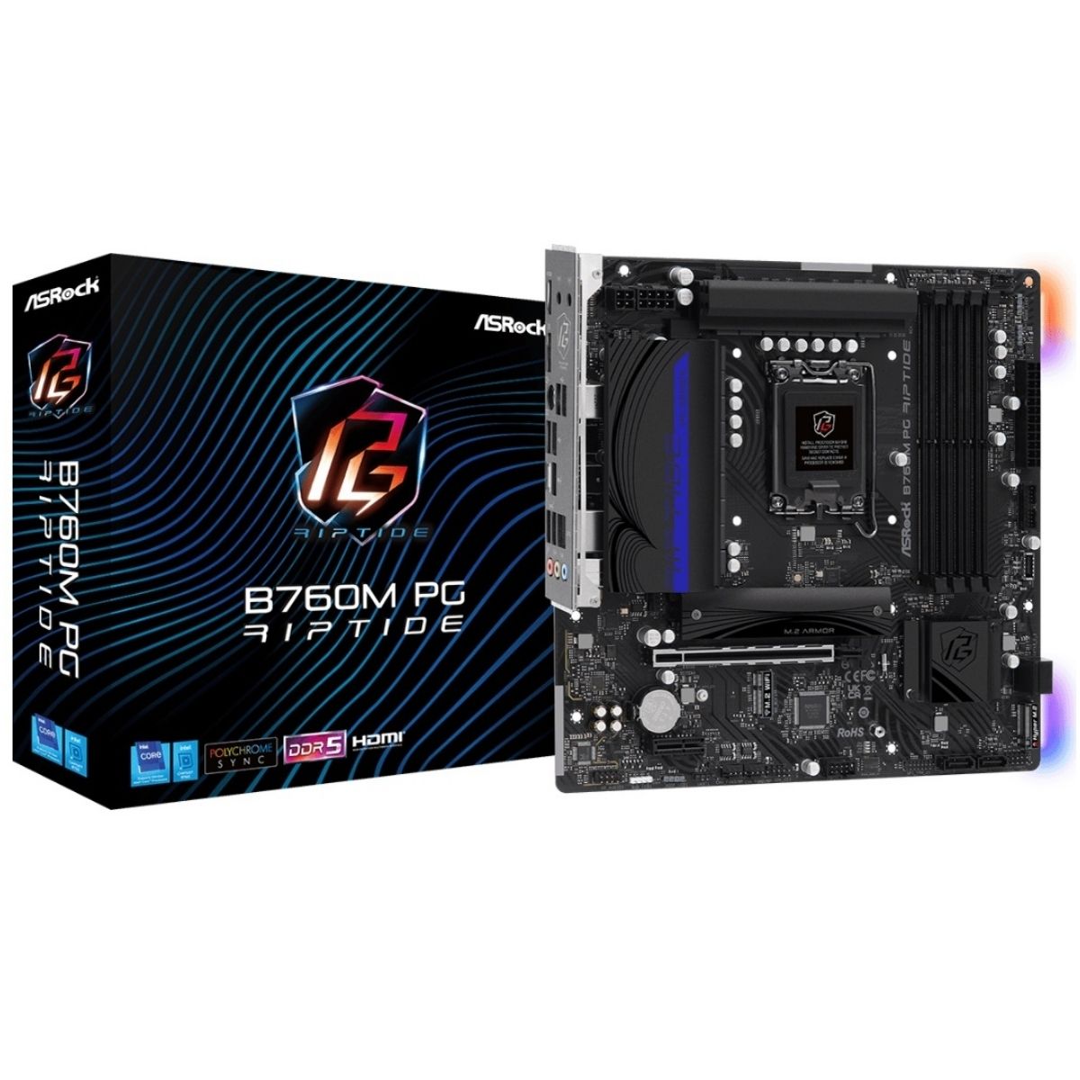 Motherboard Asrock B760M PG Riptide LGA 1700 DDR5 Micro ATX