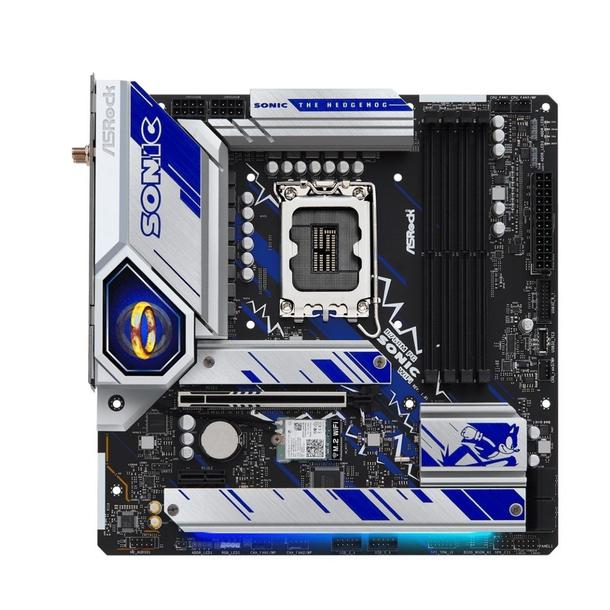 Motherboard Asrock B760M PG Sonic LGA 1700 WiFi 6E Micro ATX Motherboard Asrock B760M PG Sonic LGA 1700 WiFi 6E Micro ATX
