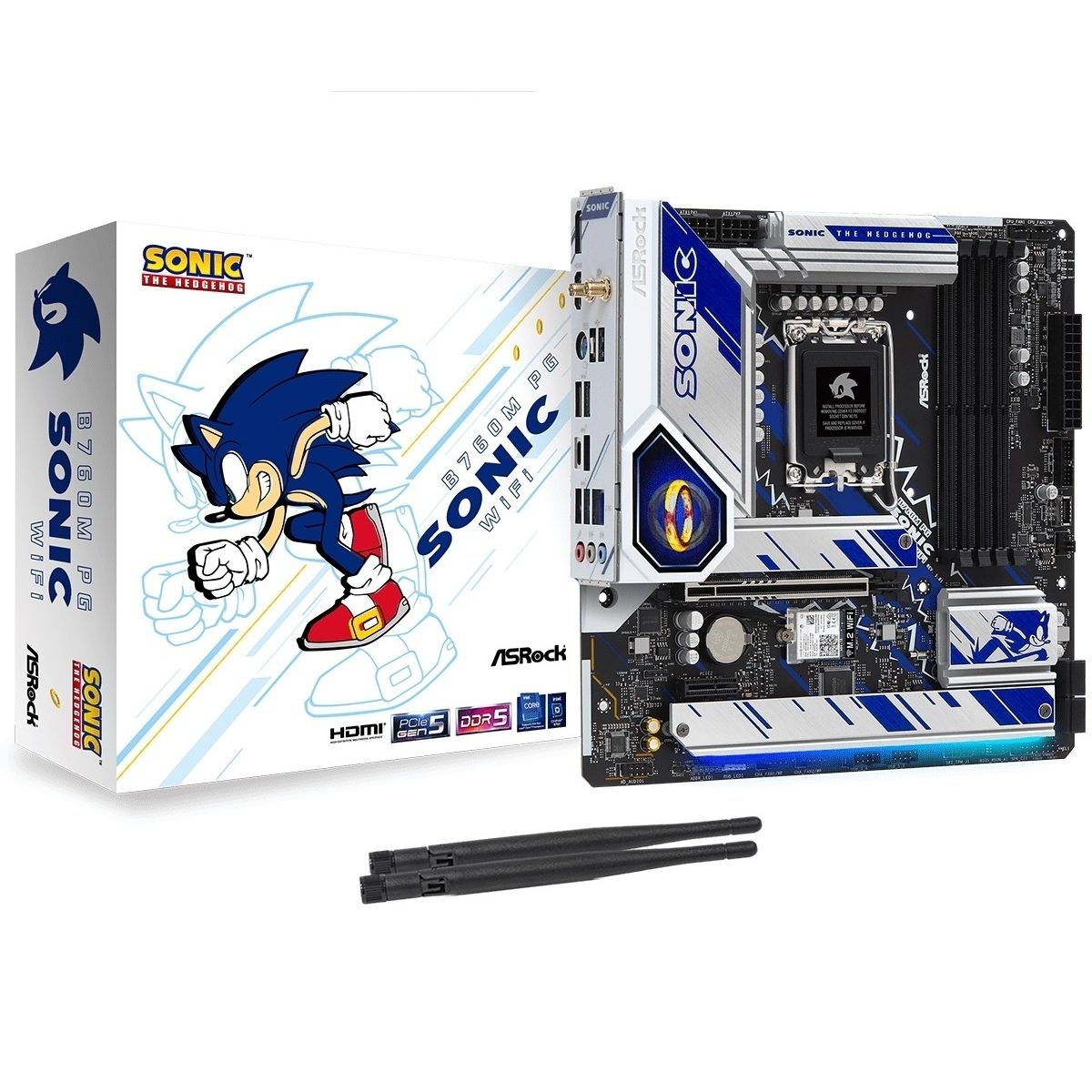 Motherboard Asrock B760M PG Sonic LGA 1700 WiFi 6E Micro ATX Motherboard Asrock B760M PG Sonic LGA 1700 WiFi 6E Micro ATX