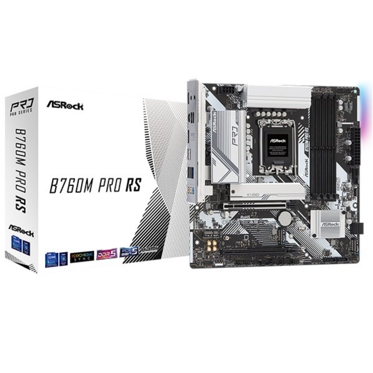 Motherboard Asrock B760M Pro RS LGA 1700 DDR5 Micro ATX Motherboard Asrock B760M Pro RS LGA 1700 DDR5 Micro ATX