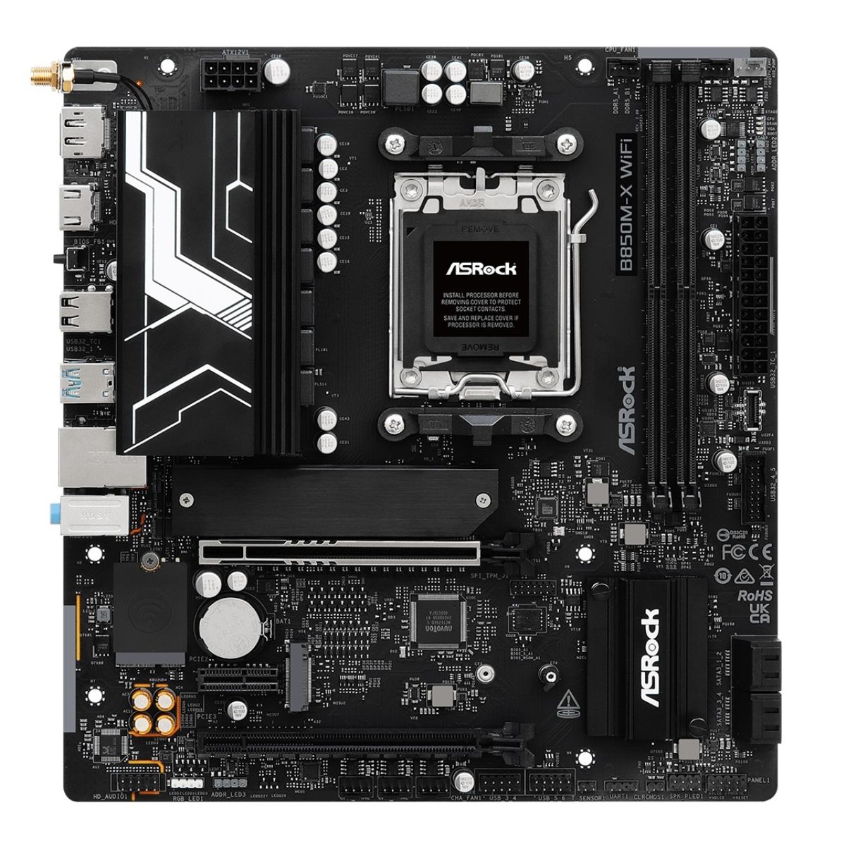 Motherboard Asrock B850M-X R2.0 AM5 Wi-Fi Micro ATX Motherboard Asrock B850M-X R2.0 AM5 Wi-Fi Micro ATX