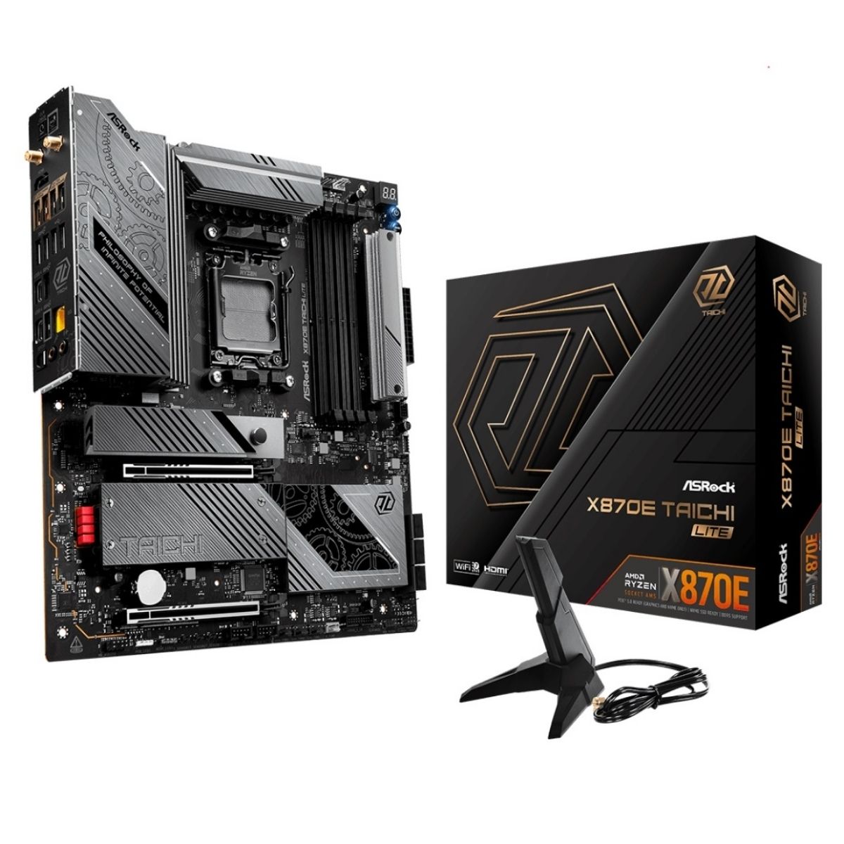 Motherboard Asrock X870E Taichi Lite AM5 WiFi 7 EATX Motherboard Asrock X870E Taichi Lite AM5 WiFi 7 EATX