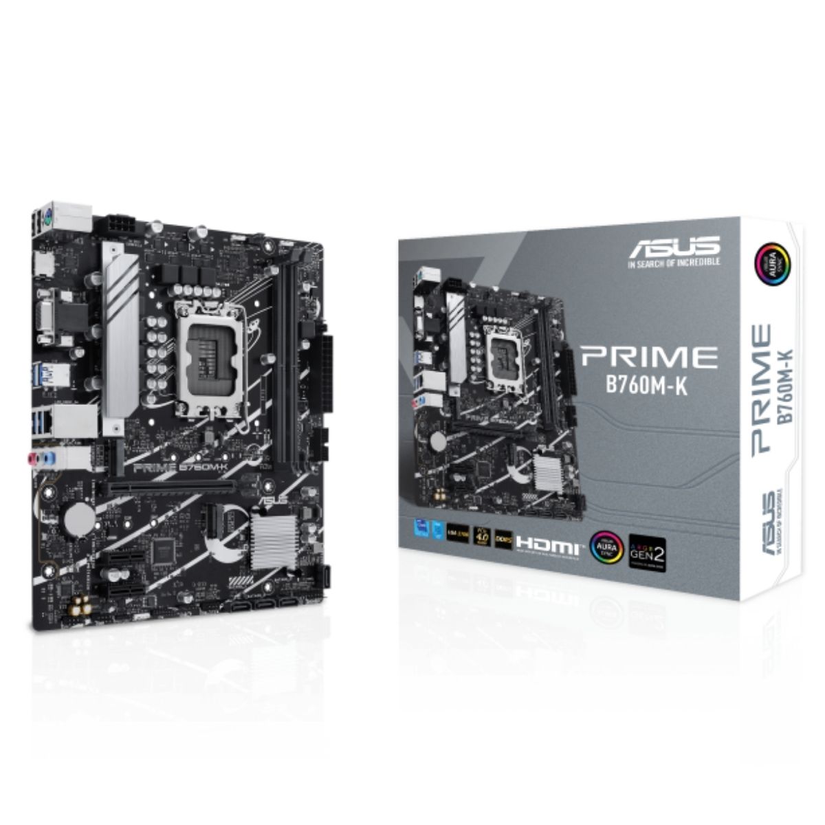 Motherboard Asus Prime B760M-K LGA 1700 DDR5 Micro-ATX Motherboard Asus Prime B760M-K LGA 1700 DDR5 Micro-ATX