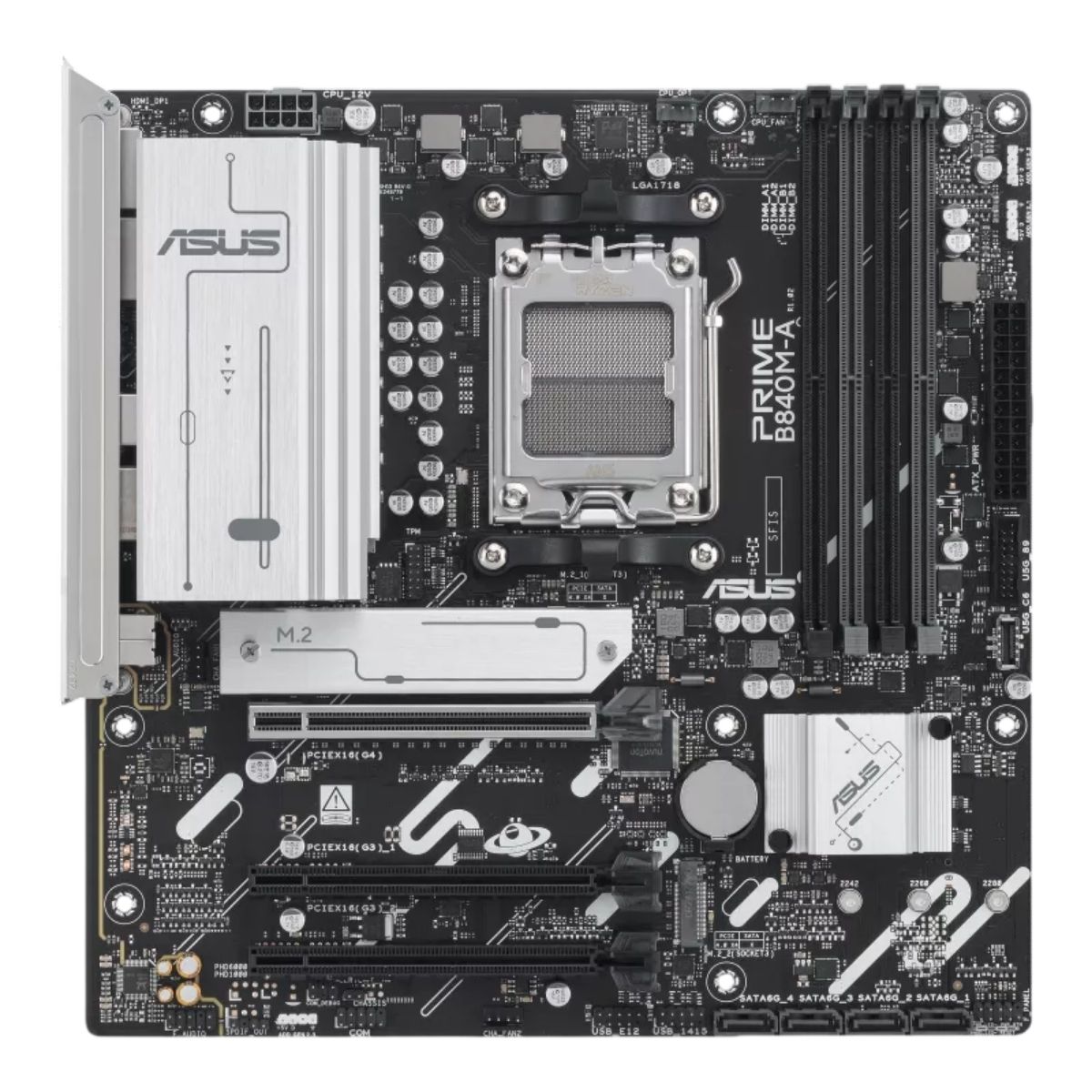 Motherboard Asus Prime B840M-A-CSM AM5 DDR5 Micro-ATX Motherboard Asus Prime B840M-A-CSM AM5 DDR5 Micro-ATX