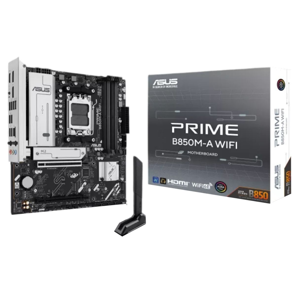 Motherboard Asus Prime B850M-A WiFi 6E AM5 DDR5 Micro-ATX Motherboard Asus Prime B850M-A WiFi 6E AM5 DDR5 Micro-ATX