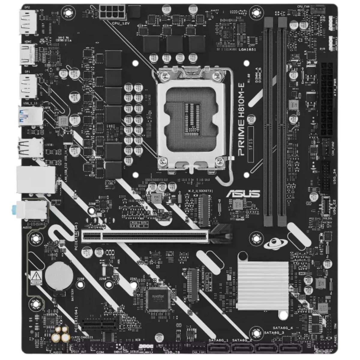 Motherboard Asus Prime H810M-E LGA 1851 DDR5 Micro-ATX Motherboard Asus Prime H810M-E LGA 1851 DDR5 Micro-ATX