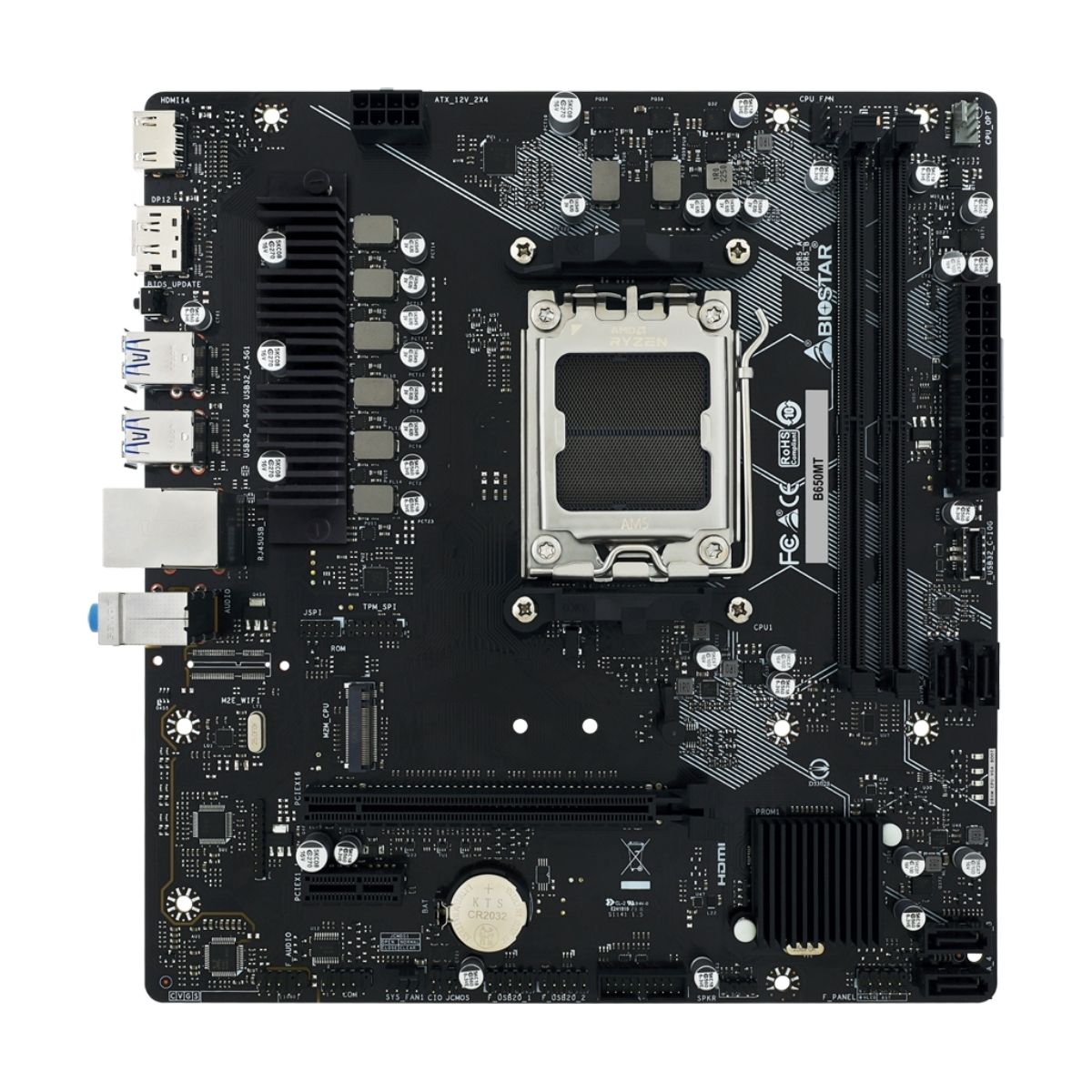 Motherboard BioStar B650MT AM5 DDR5 Micro-ATX Motherboard BioStar B650MT AM5 DDR5 Micro-ATX