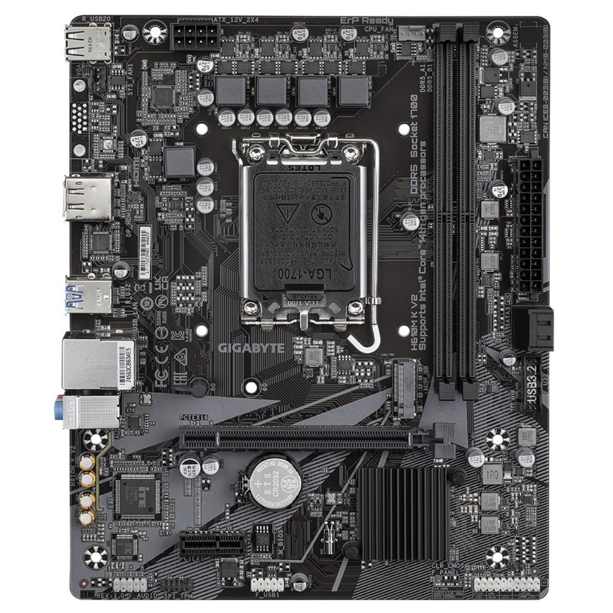Motherboard Gigabyte H610M K V2 LGA 1700 DDR5 Micro ATX Motherboard Gigabyte H610M K V2 LGA 1700 DDR5 Micro ATX