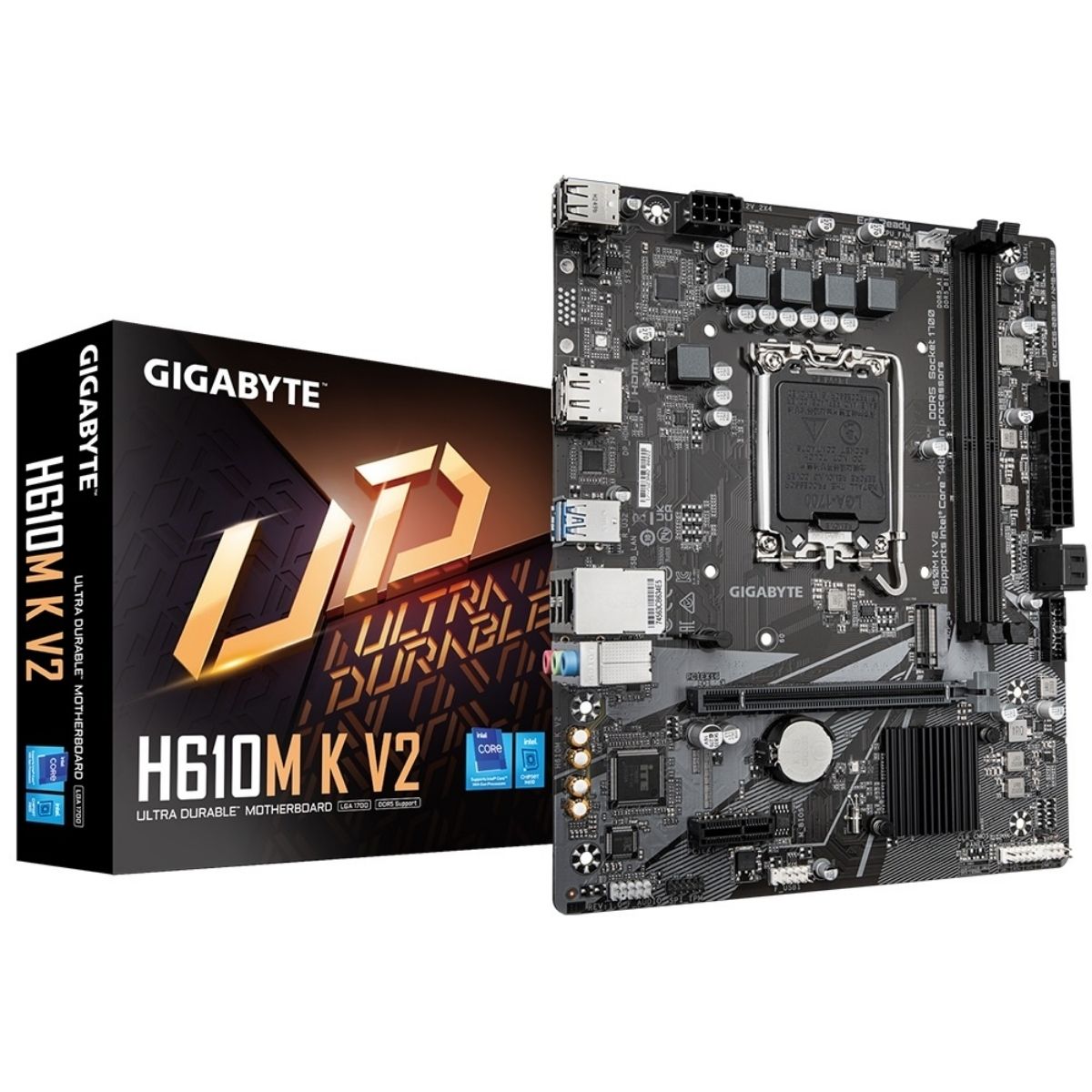 Motherboard Gigabyte H610M K V2 LGA 1700 DDR5 Micro ATX Motherboard Gigabyte H610M K V2 LGA 1700 DDR5 Micro ATX